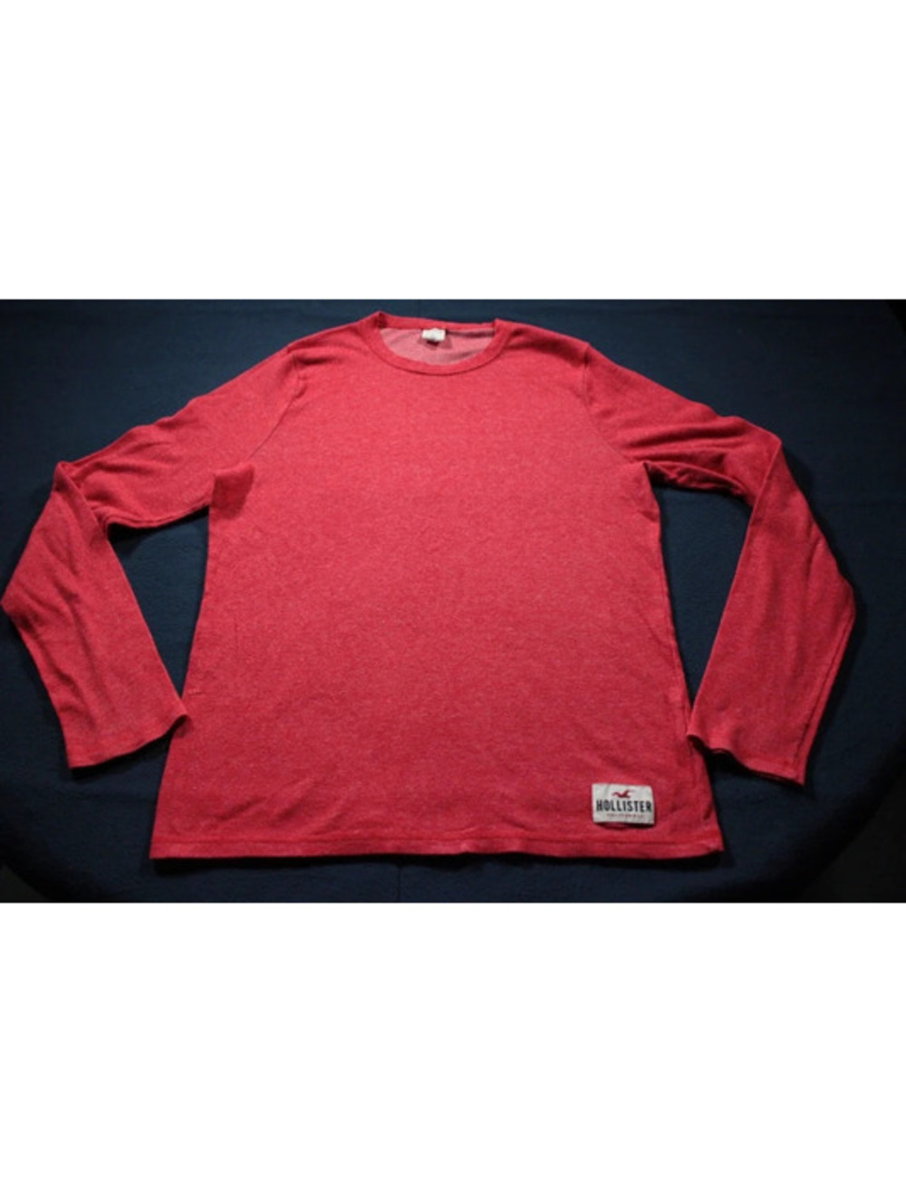 Men's Hollister Red Thermal Long Sleeve Shirt XL